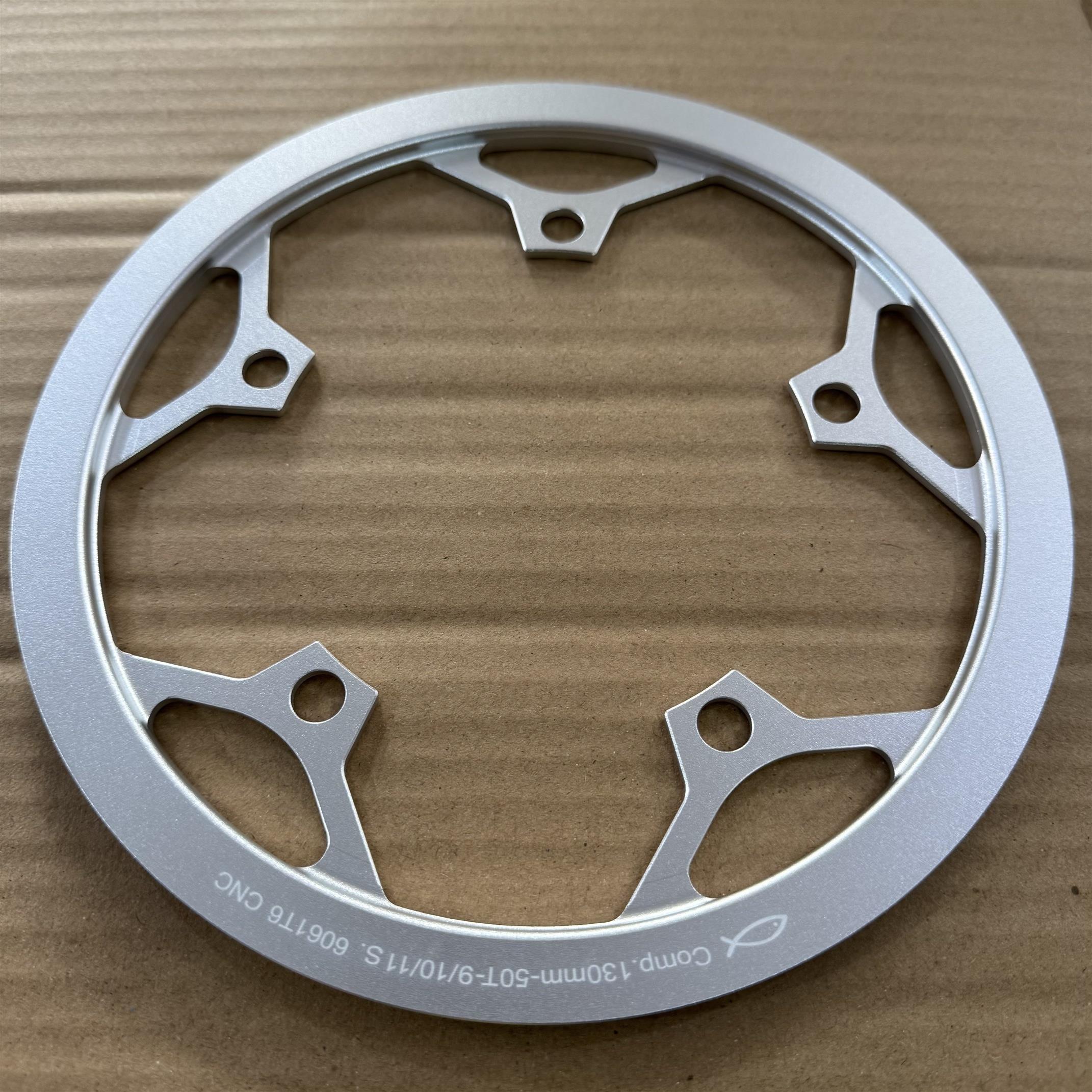 正负齿牙盘折叠自行车圆盘盘片7075 CNC 130BCD 52T 9/10速超轻盘