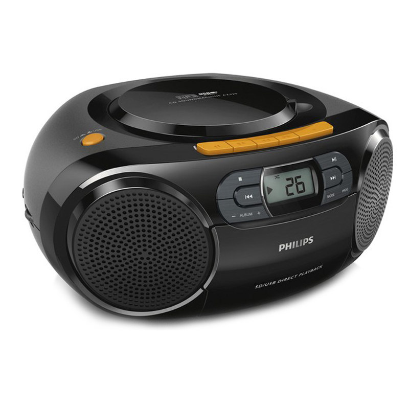 philips/飞利浦 az329便携cd播放器磁带收录机u盘收音机英语cd机