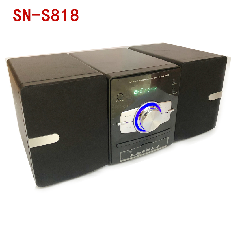 SUNNY桌面迷你HIFI DVD组合音响 家用台式DVD影碟机书架音响