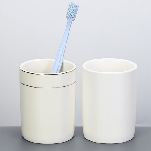 陶瓷漱口杯客栈民宿专用刷牙杯子