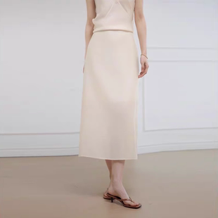 高级感有内衬包臀裙优雅气质显瘦天丝裙 半身裙 新款 女装 短裙 夏季
