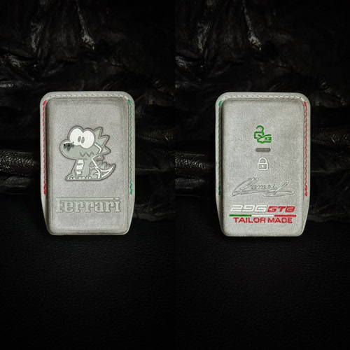 适用于法拉利罗马roma真皮汽车钥匙套高端手工定制钥匙包