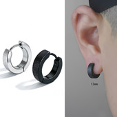 欧美创意钛钢耳钉男个性 简约弧形耳骨钉耳环女耳饰2026新款 潮耳坠