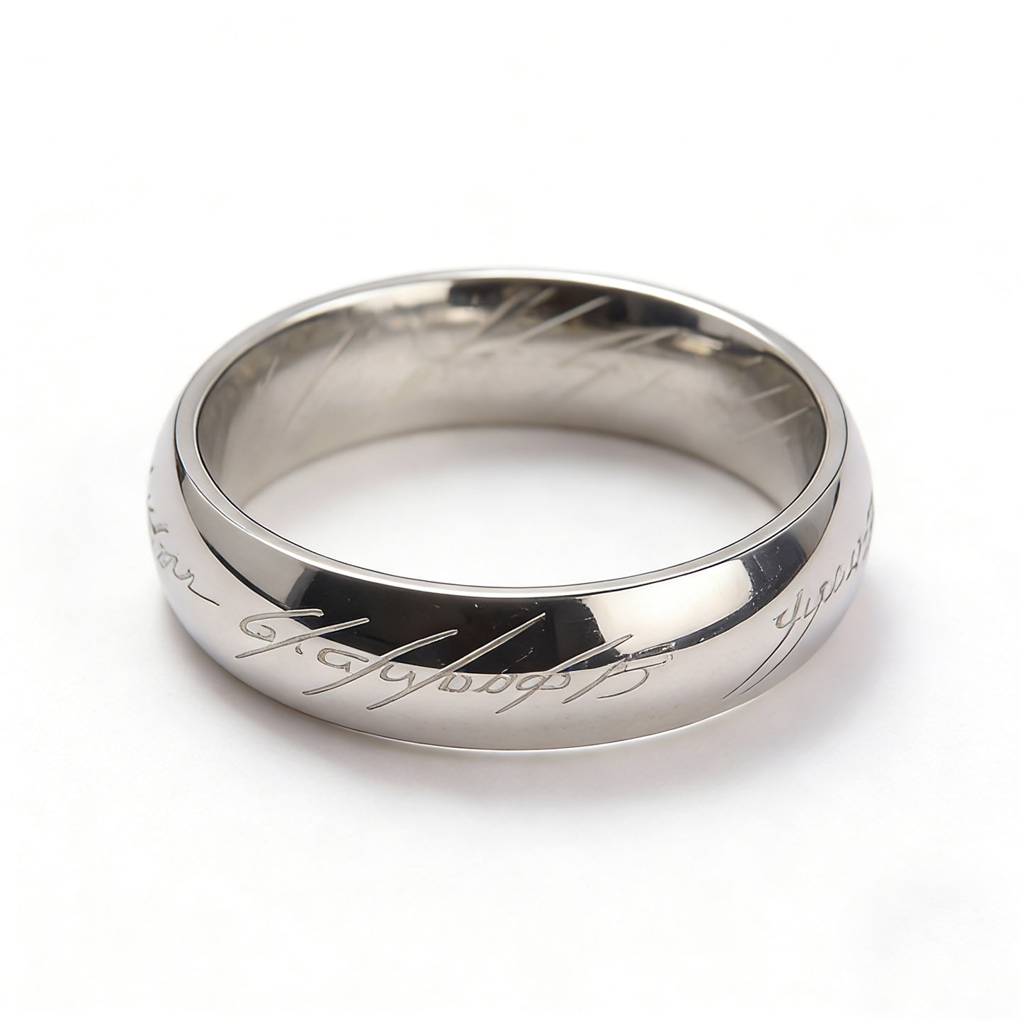 复古霸气指环王男士戒指欧美潮人魔戒钛钢指环女单身尾戒食指刻字