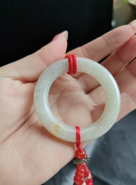翡翠玉环天然洒金似金箔散落典雅致之美富贵气清雅韵味收藏佩戴