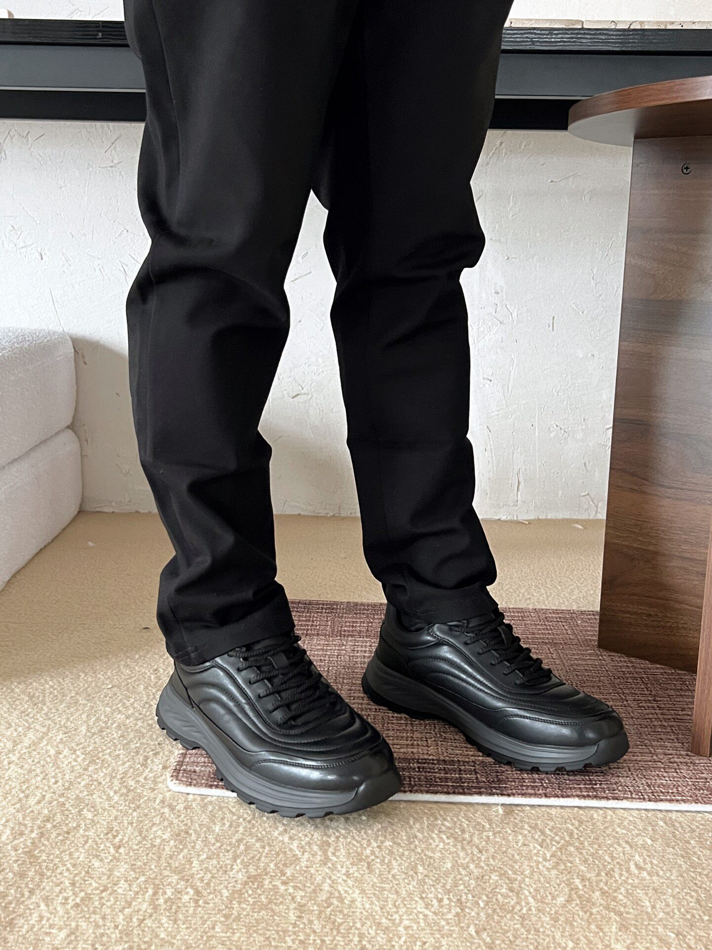 冬季休闲鞋男真皮百搭厚底增高运动加毛皮鞋男鞋商务软底通勤鞋子