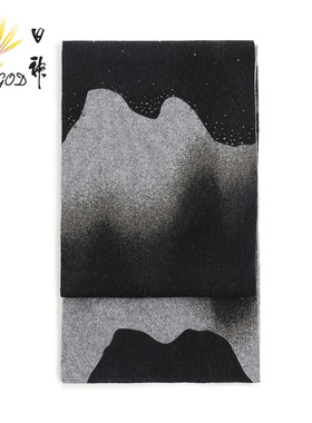 日神纯羊绒冬季围巾男士高档礼品送人时尚洋气渐变色保暖柔软围脖