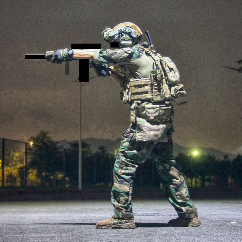 军迷户外特种部队教官四色丛林 GEN3战术蛙服G3 蛙皮套装cs作战服