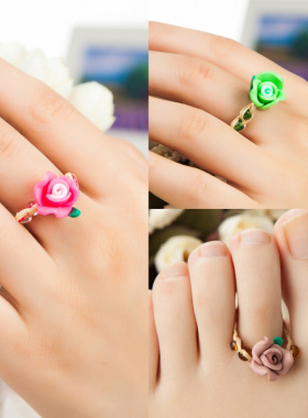 软陶幸运草女拉菲草民族