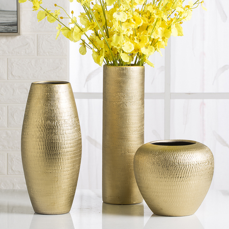 景德鎮陶瓷鍍金插花花器