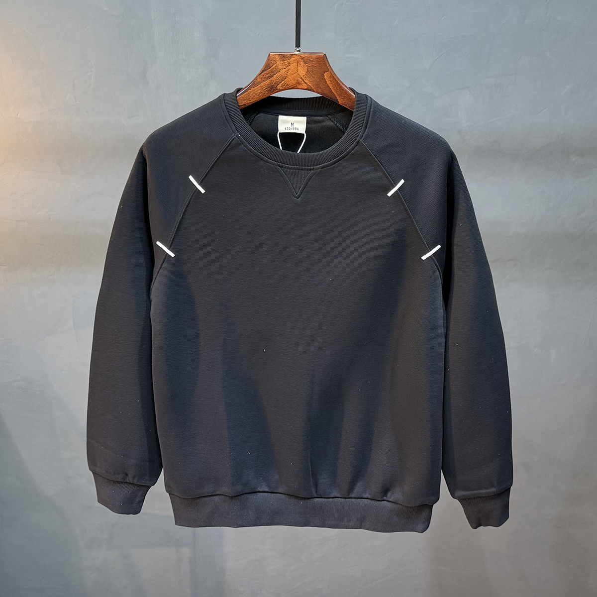 套头圆领卫衣男士春秋新款宽松潮牌长袖上衣秋季学生加绒保暖外套