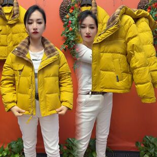 时尚立领短款羽绒服女2026冬季新款今年流行爆款巨好看面包服外套