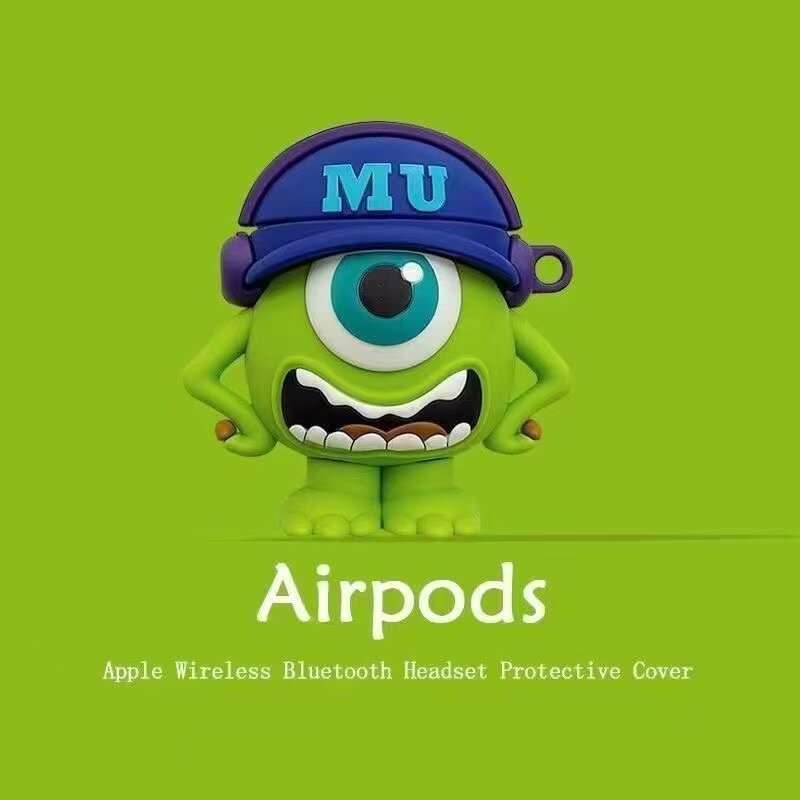 怪兽大眼仔适用于AirPods4保护套 苹果耳机套pro3三代第四代降噪款 耳机壳 硅胶软壳 防摔保护壳