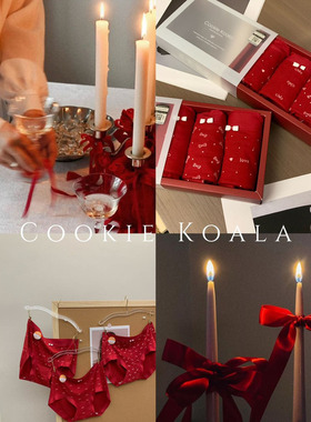 Cookie koala本命年大红色10A抑菌裤3条礼盒装女士三角内裤NK-570