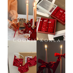 Cookie 女士三角内裤 3条礼盒装 570 koala本命年大红色10A抑菌裤