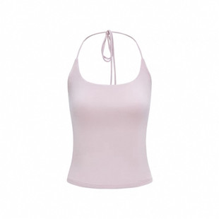 高品质正确版RA修身美背挂脖露背背心 挂脖修身吊带衫