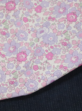 Betsy经典80支平替LIBERT长绒全棉高端数码印花布料面料女服装裙