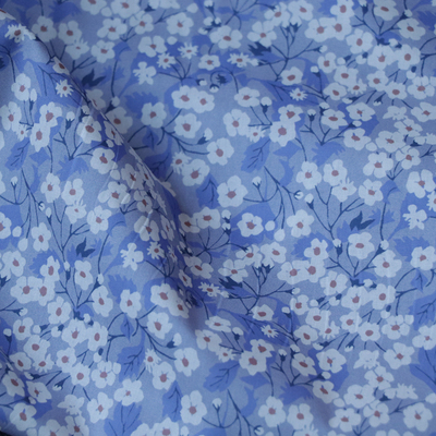 Mitisi 80支平替LIBERTY长绒全棉数码印花布料面料女服装棉袄壳