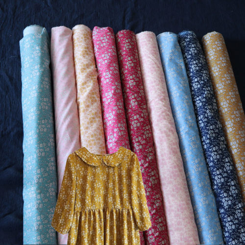 英国全棉服装碎花布料面料