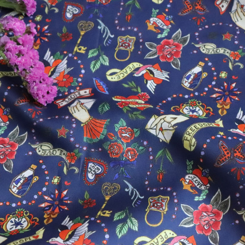 高支全棉碎花服装布料面料