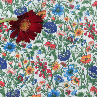 Meadow 英国利伯缇LIBERTY长纤全棉府绸服装婴童连衣裙布料面料