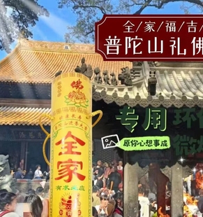 普陀山全家福香烧香拜佛用香佛香观音财神香金观音供佛家用香 包邮