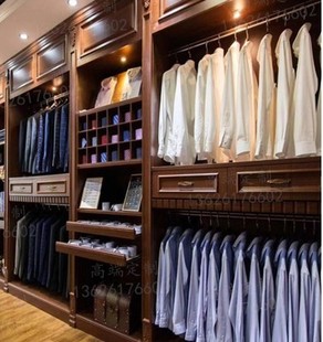 子陈列货柜摆件 西裤 全屋定制展厅衣帽间衣柜挂件装 饰衣服样品衬衫