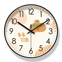Yipura 6428 Все Ruyi Clock Гостиная часы часов смотрит на спальню творческий творческий висящий круглый ряд Quartz Bell
