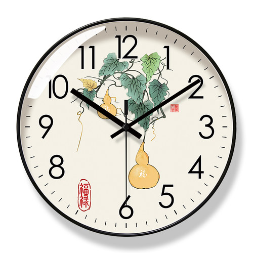 客厅挂钟易普拉客厅钟表新中式