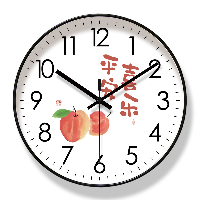 自动对时静音挂钟客厅钟表