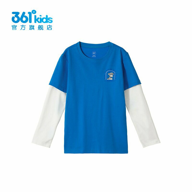 361°男童针织长袖T恤新品秋春中大童假两件打底衫K52431208图片