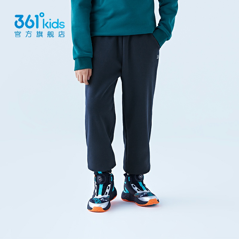 361°男女童加绒卫裤新品冬儿童加厚休闲裤保暖长裤N32343501
