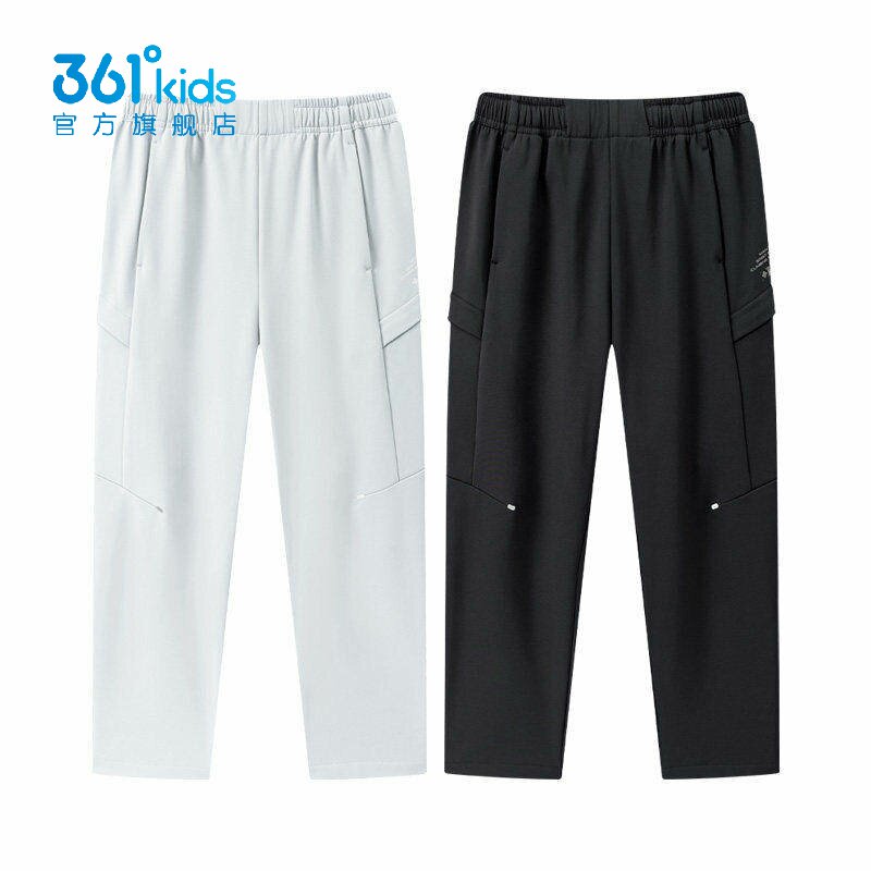 361°男童直筒针织长裤新品2026冬季防风户外加绒运动裤K52642705