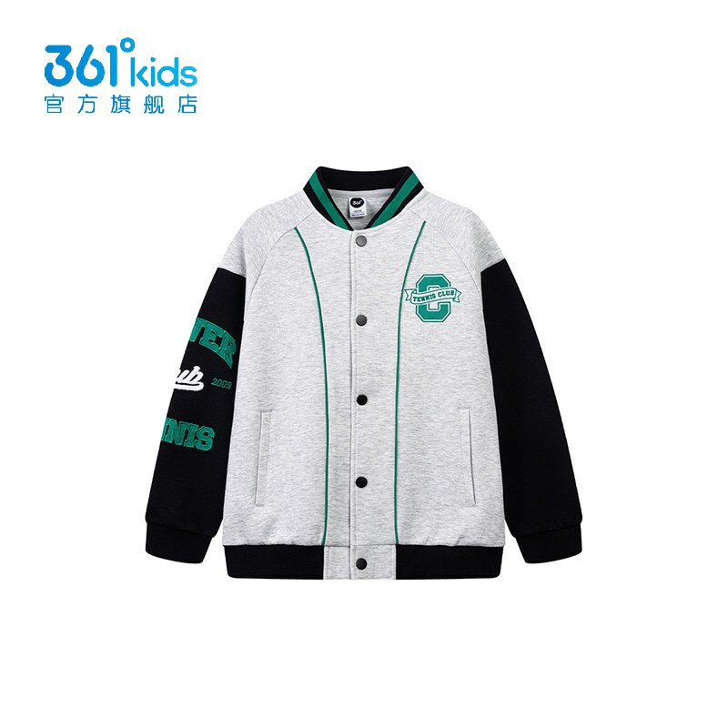 361°男童针织外套棉质新品2025春秋拼色上衣儿童棒球服K52513607