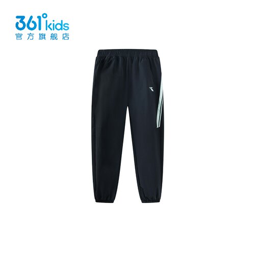 361°男童梭织长裤印花新品2025春秋季中大童速干运动裤K52511703