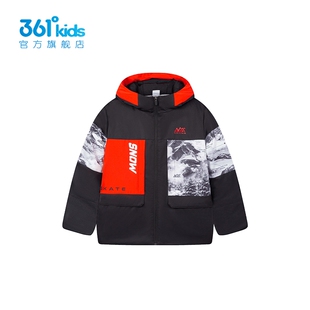361°男童棉服連帽新品 防風中大童加厚保暖外套K52342802 冬季