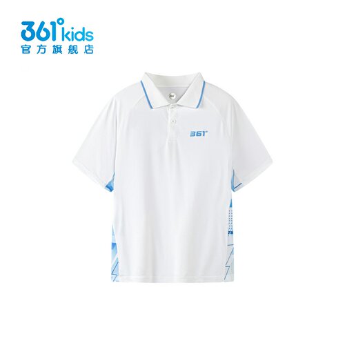 361°男童短袖POLO衫速干新品夏中大童冰肤翻领T恤K52421228