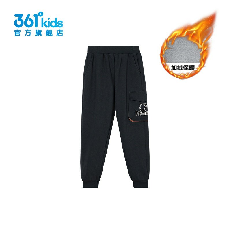 361°男童加绒运动裤束脚新品2024冬卫裤中大童针织长裤K52443505,童装/婴儿装/亲子装,裤子,淘宝优惠券,粉丝福利购,淘宝优惠卷