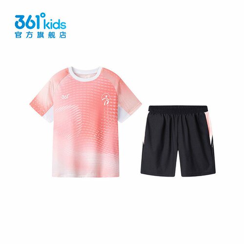 361°女童速干跳绳服新品2025夏凉感运动服学生中考套装K62521403