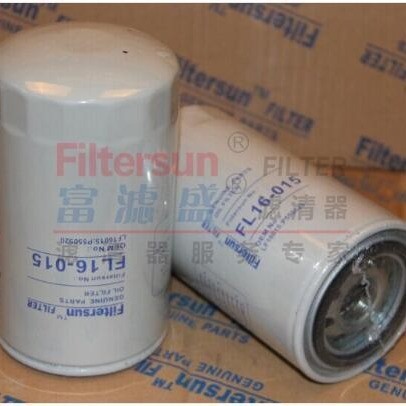 旋装机油滤清器LF16015;SO10038;2992242挖掘机机油滤芯FL16-015