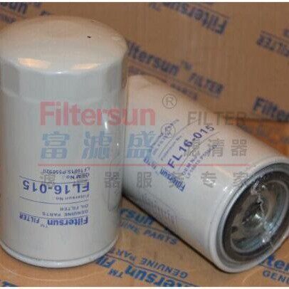 旋装机油滤清器LF16015;SO10038;2992242挖掘机机油滤芯FL16-015