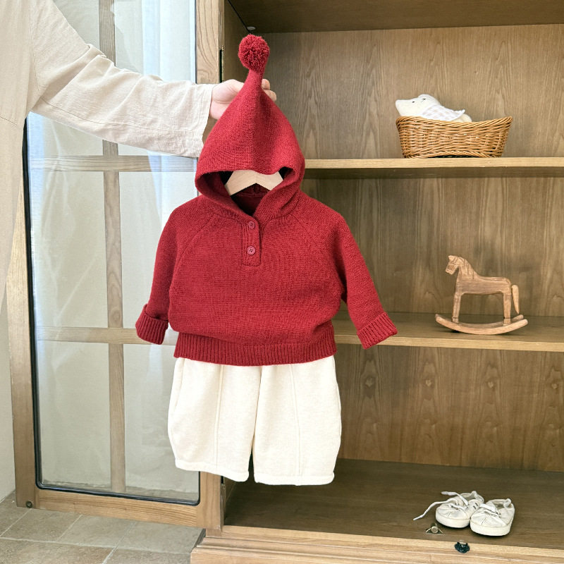 婴儿衣服毛衣秋冬宝宝套装深秋加毛衣/针织衫