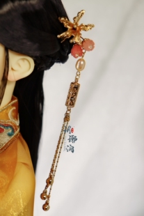 【玥琊涧】BJD三分四分头饰手工发饰 单朵彼岸花步摇发簪古风配饰