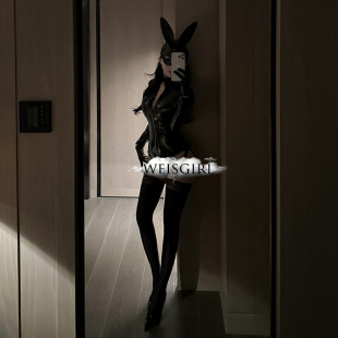 欧美风性感猫女漆皮纯欲OL紧身连体衣兔女郎制服套装 夜场女王装