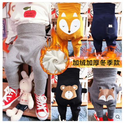 婴儿裤子秋冬男女宝宝加绒童裤保暖哈伦裤大PP裤高腰护肚裤棉裤,童装/婴儿装/亲子装,裤子,淘宝优惠券,粉丝福利购,淘宝优惠卷
