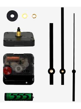 台湾12888太阳扫描静音机芯螺丝轴长9毫米diy钟表配件指针挂钟芯