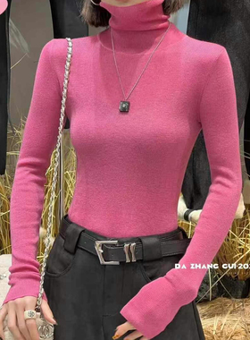 打底神奇高领打底衫女秋冬24新款高级感针织内搭修身t恤长袖上衣
