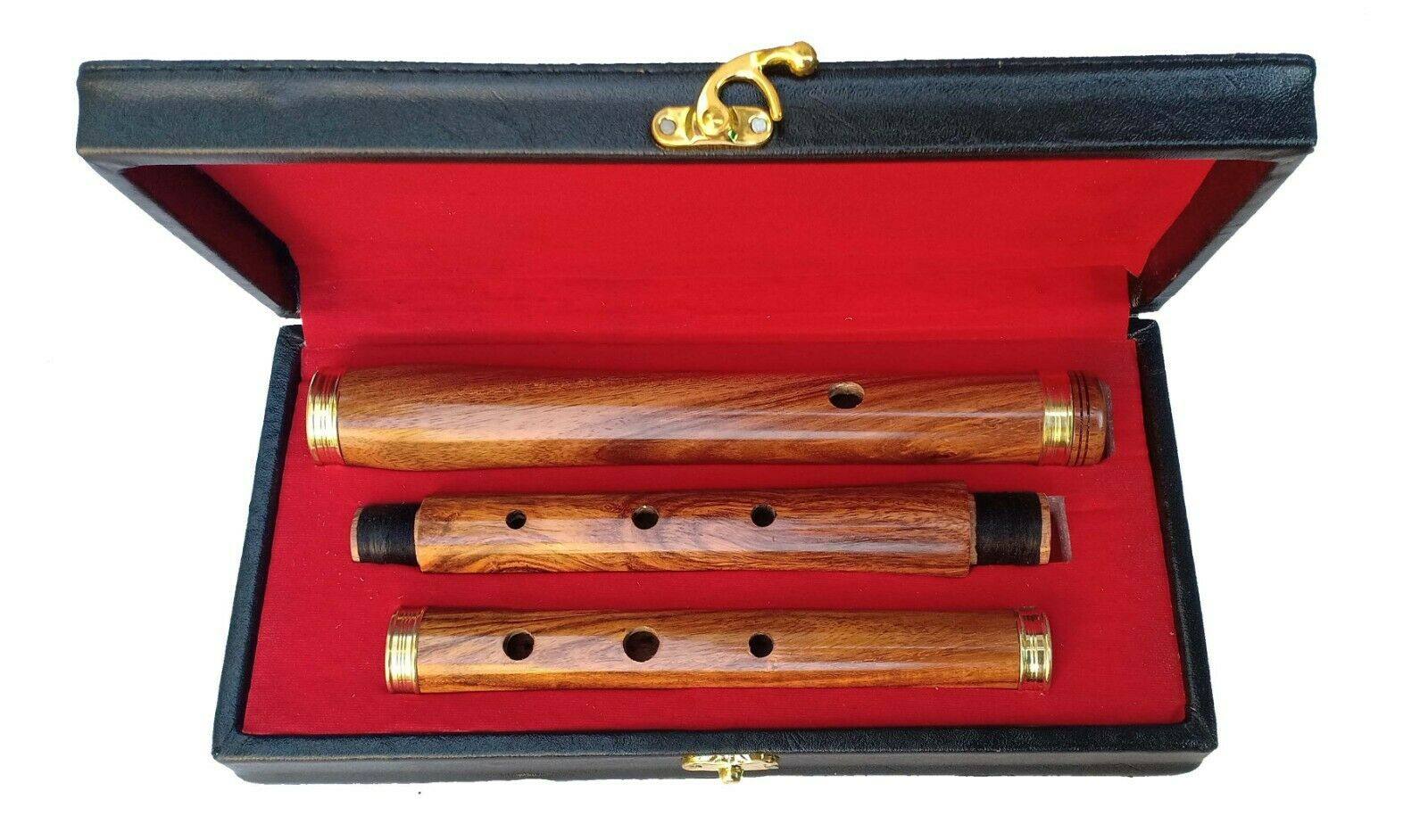 英国爱尔兰长笛 专业d调笛子 shesham木 23英寸3节 配木硬盒