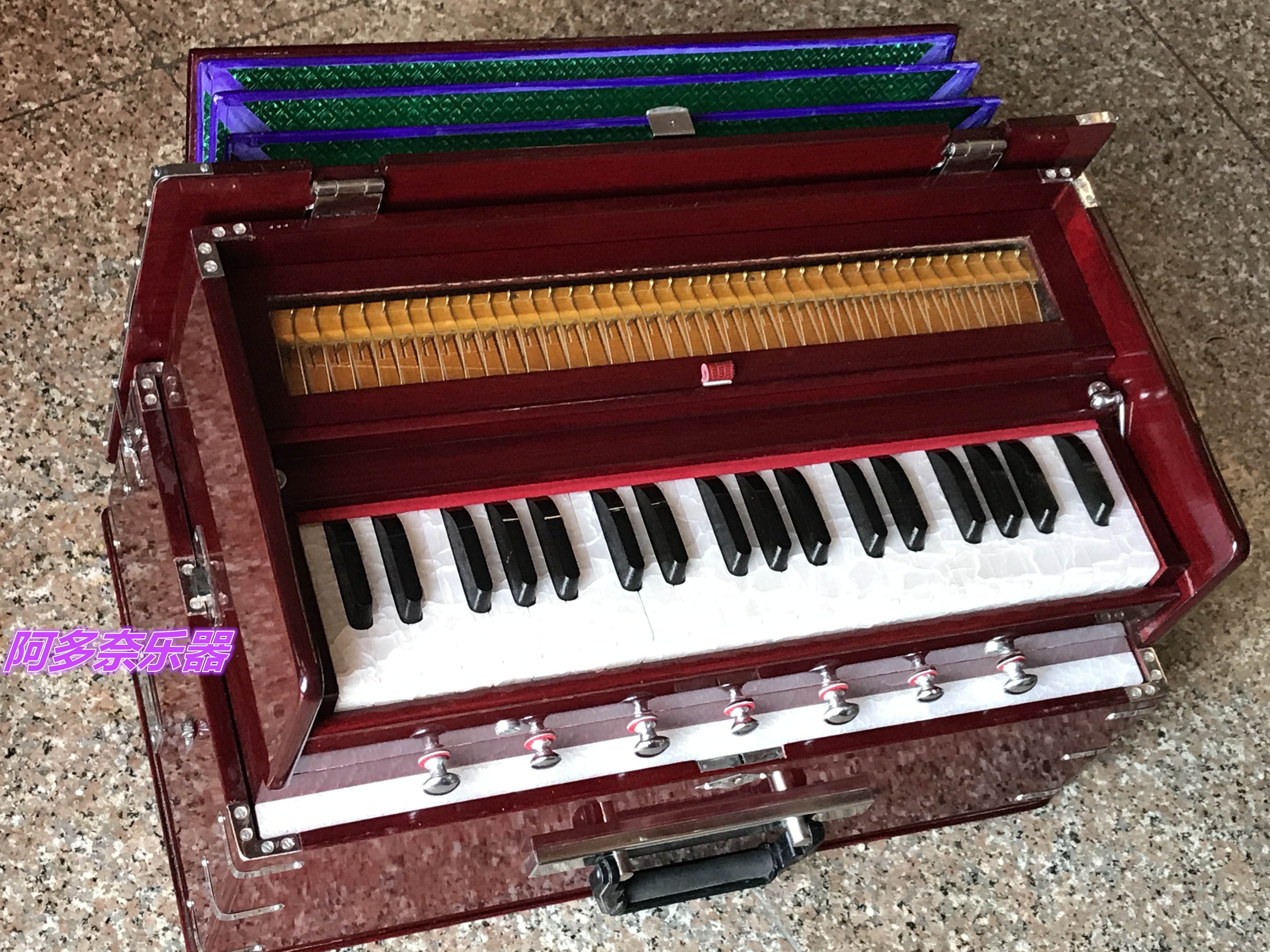 印度进口 印度风琴 Harmonium 簧风琴 3.25八度 迷你旅行者风琴