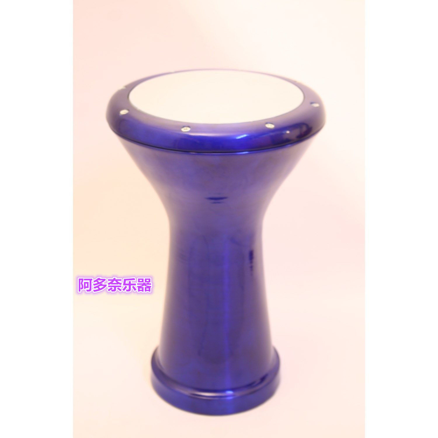 土耳其进口 中东鼓Darbuka 金属蓝专业阿拉伯鼓 埃及乐器肚皮舞鼓